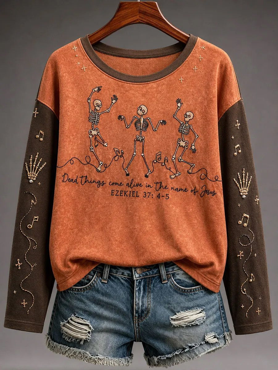 Dead Things Come Alive Long Sleeve Shirt Halloween Themed Apparel Gift For Adults - Foxy23shop