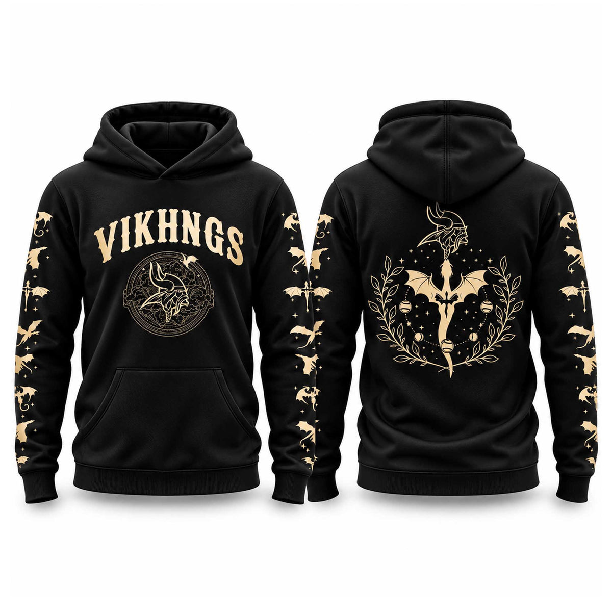 Minnesota Vikings 2026 Fourth Wings Night Hoodie Minnesota Vikings Merch Fan Gear - Foxy23shop