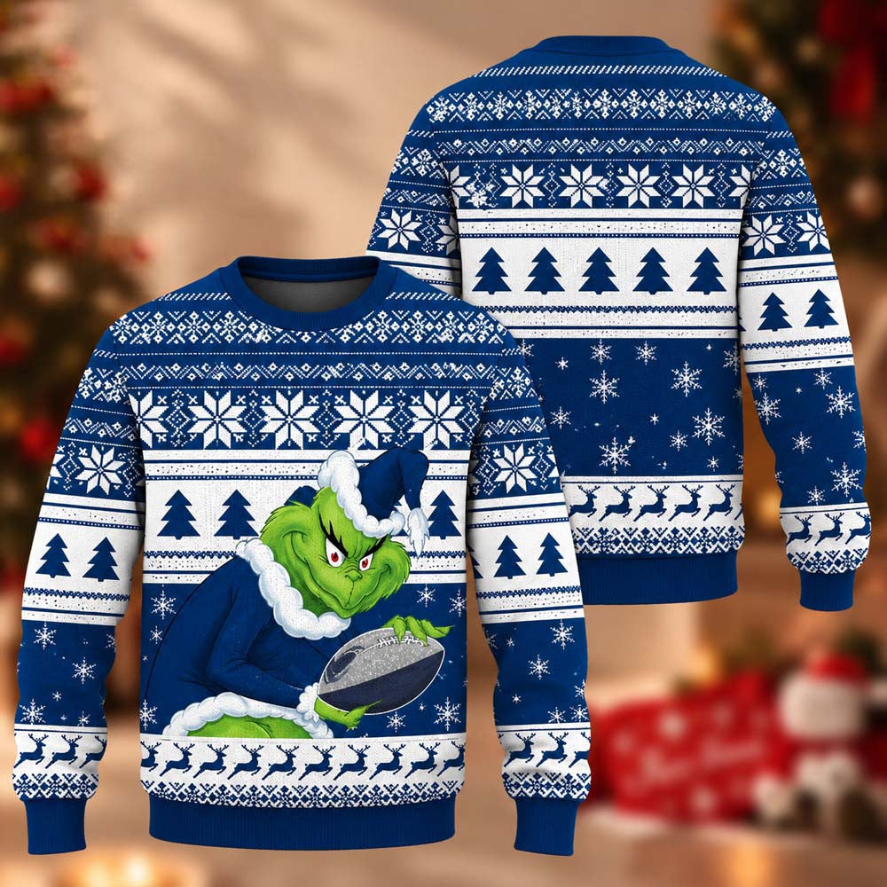 NCAA Penn State Nittany Lions Grinch Ugly Christmas Sweater Xmas Presents For Football Lovers - Foxy23shop