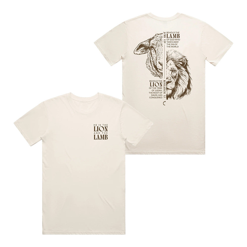 Turning Point USA Merch Lion And Lamb T-Shirt Best Presents For Christians - Foxy23shop