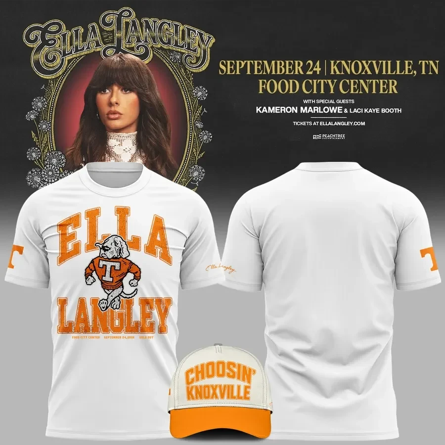 Ella Langley x Tennessee Volunteers Merch The Dandelion Tour 2026 T-Shirt Gift For Fans - Foxy23shop