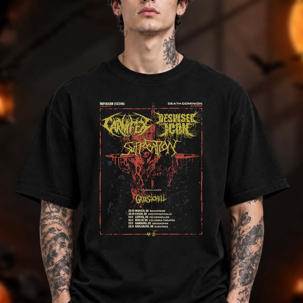 Carnifex In Deutschland Event Death Dominion EU T-Shirt Carnifex Merch Music Lover Gifts - Foxy23shop