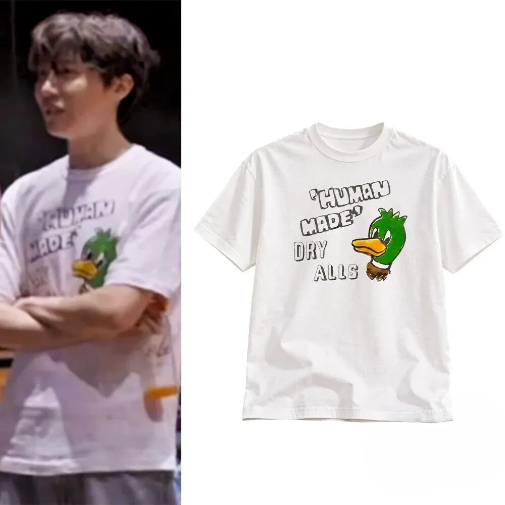 J Hope BTS Human Made Green Mallard Duck T-Shirt Gifts For Army - Foxy23shop
