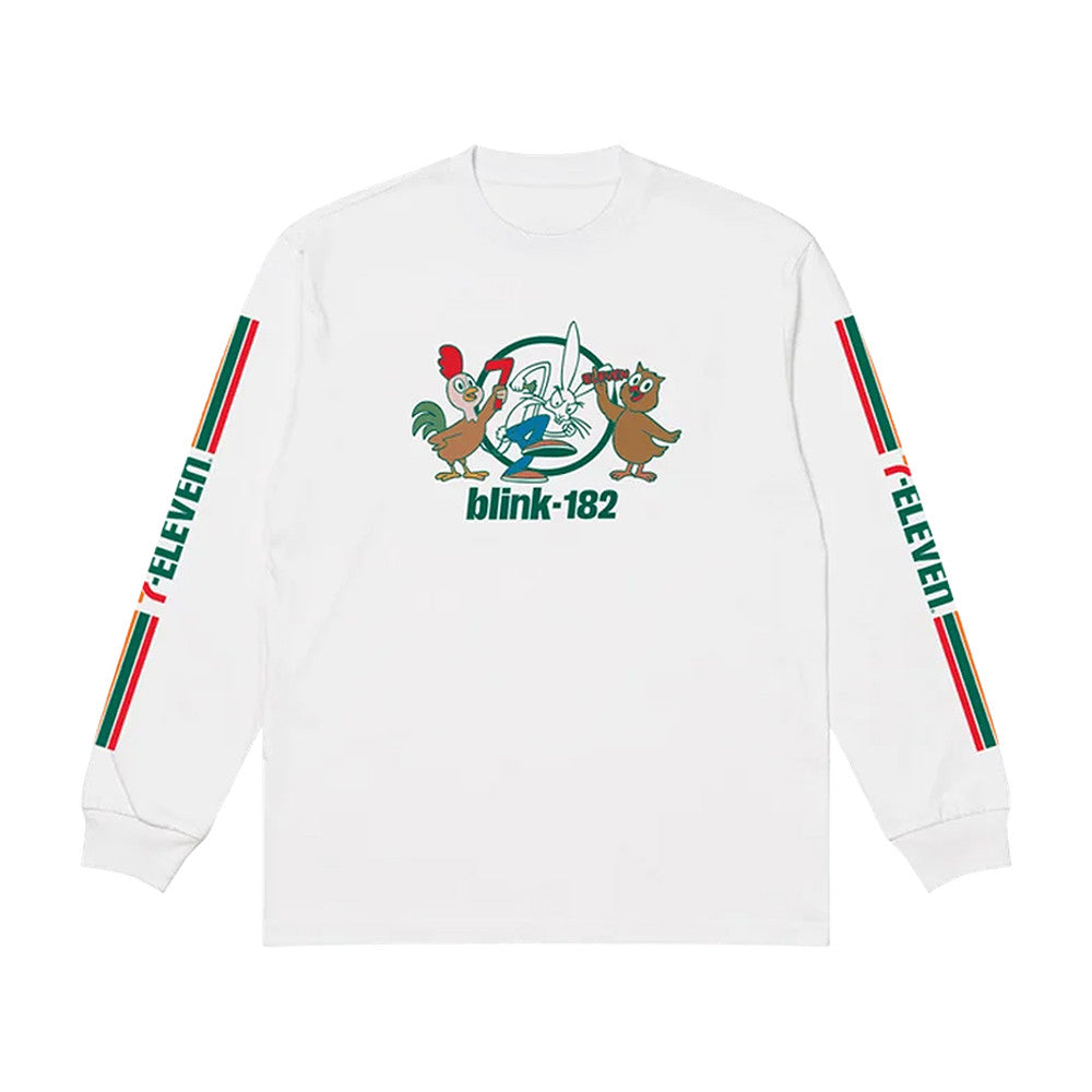 7 11 X Blink 182 Bunny Friends Long Sleeve Shirt Blink 182 Apparel Gifts For Brother - Foxy23shop