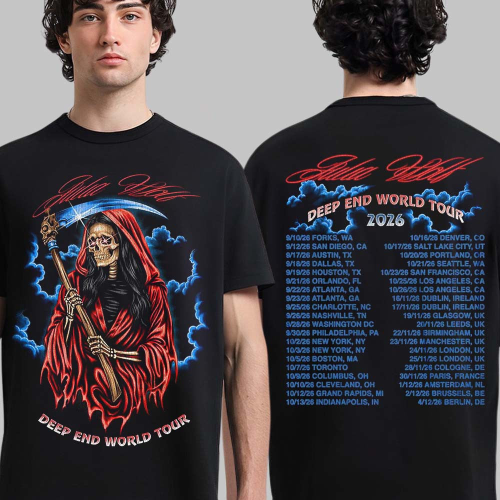 Julia Wolf Deep End World Tour 2026 Merch The Reaper T-Shirt Julia Wolf Lover Gifts - Foxy23shop