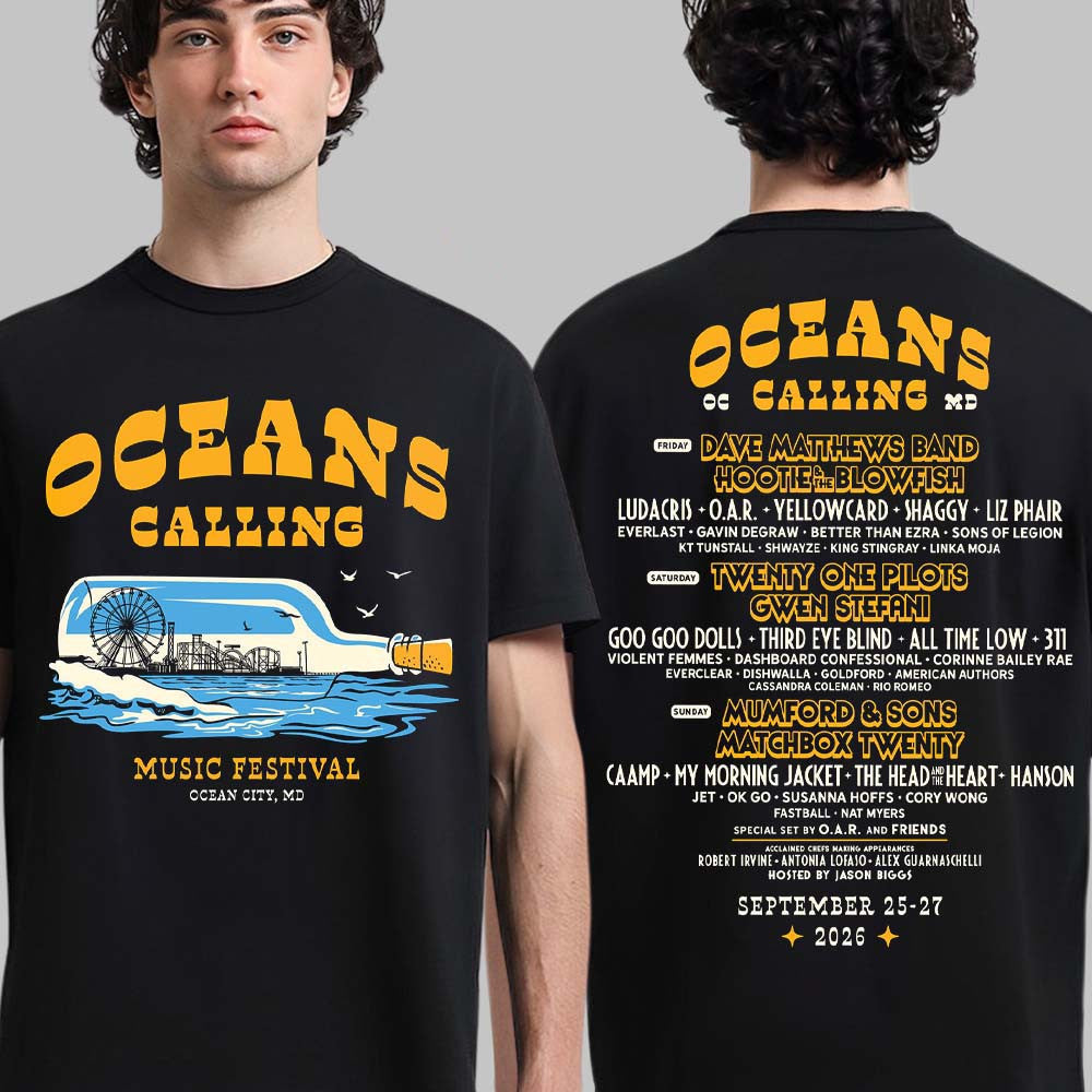 Oceans Calling Festival 2026 Bottle Lineup T-Shirt Best Gifts For Music Lovers - Foxy23shop