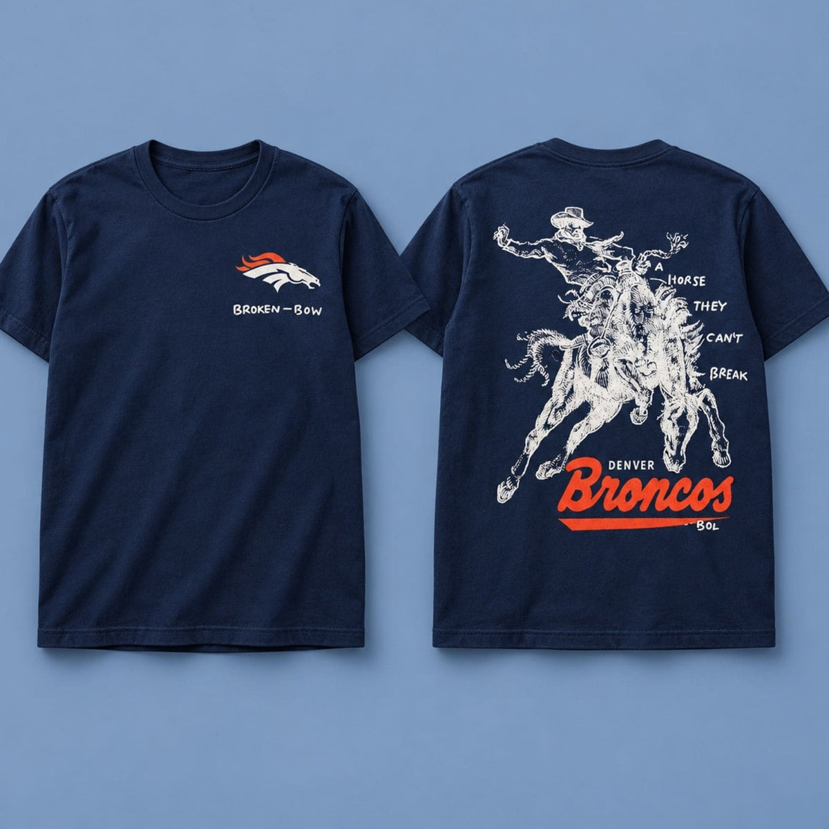 Denver Broncos Wild Horse 2026 T-Shirt Denver Broncos Merch Presents For Football Lover - Foxy23shop