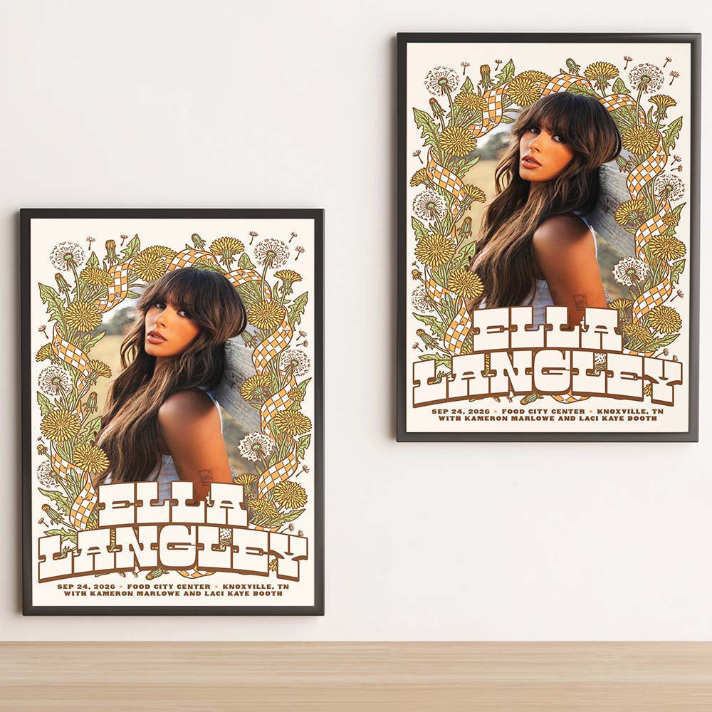 Ella Langley Knoxville TN 2026 Show Poster Best Ella Langley Merch Gifts For Music Lover - Foxy23shop