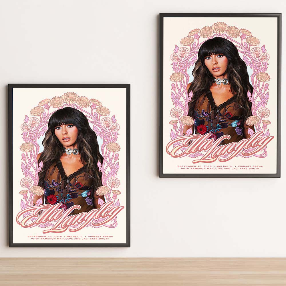 Ella Langley Moline IL 2026 Show Poster Best Wall Decor Ella Langley Lovers Gift - Foxy23shop