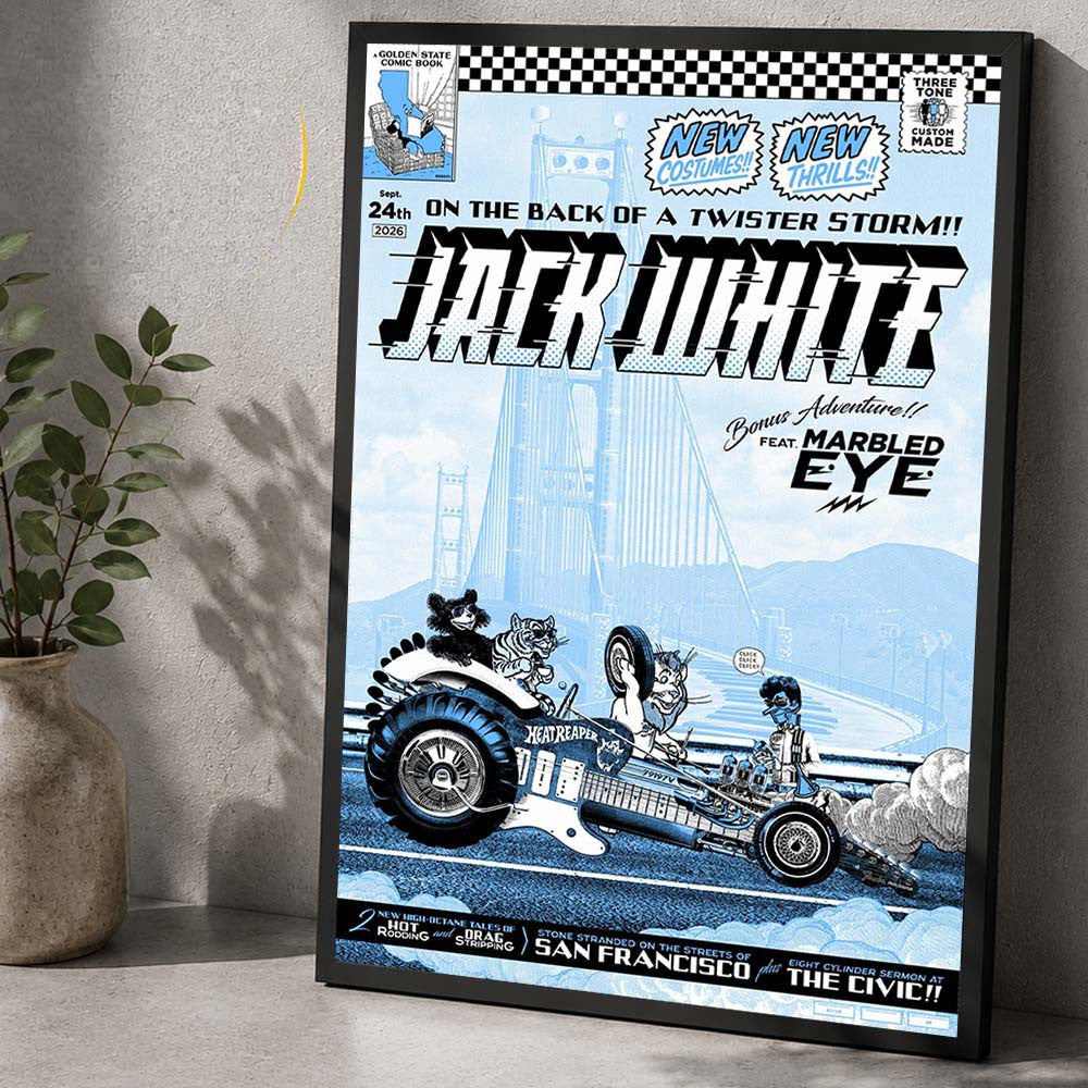 Jack White San Francisco CA Event Poster Best Home Decor Gifts For Jack White Fans - Foxy23shop