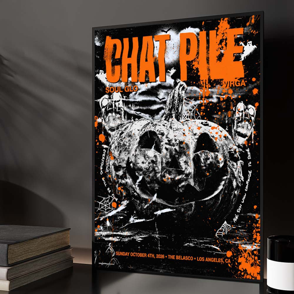 Chat Pile Los Angeles CA Event Poster Best Wall Decor Presents For Chat Pile Lover - Foxy23shop