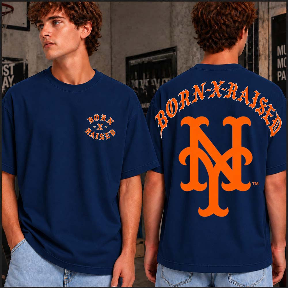 Born X Raised Merch New York Mets The Majors T-Shirt Presents For Mets Fans - Foxy23shop