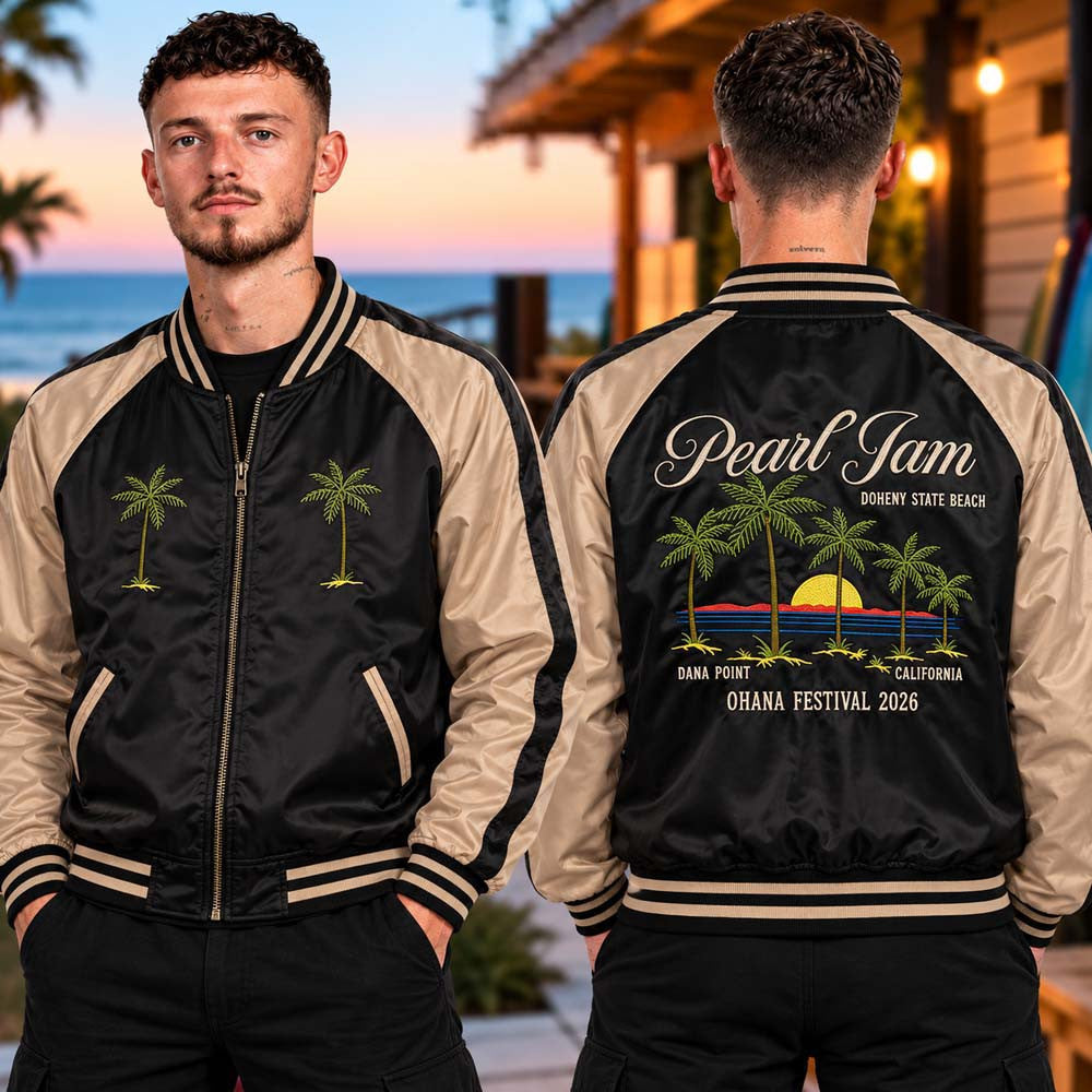 Pearl Jam Merch Ohana Festival 2026 Zip Sweatshirt Pearl Jam Clothing Gifts For Fans - Foxy23shop