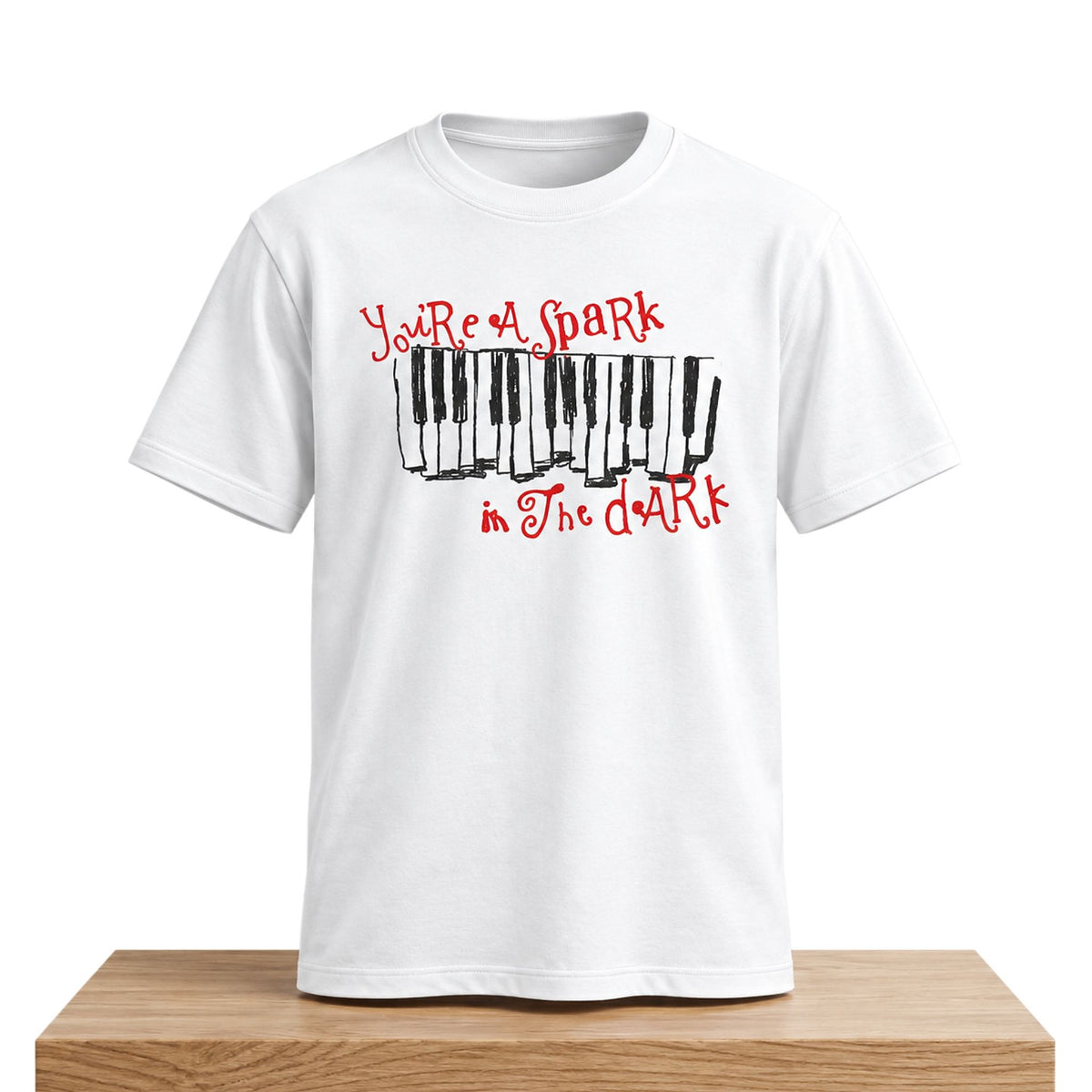 Olivia Rodrigo Merch Spark In The Dark Piano T-Shirt Gifts For Olivia Rodrigo Lovers - Foxy23shop