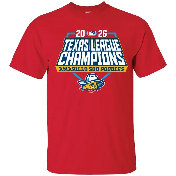 Amarillo Sod Poodles Merch Texas League Champions 2026 Shirt Gifts For Baseball Lover - Foxy23shop