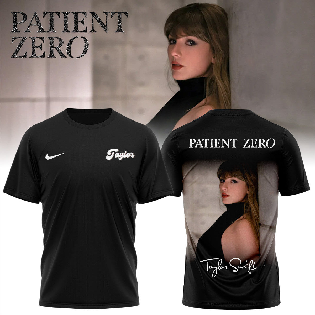 Taylor Swift Merch Patient Zero Signature T-Shirt Best Gifts For Taylor Swift Lovers - Foxy23shop