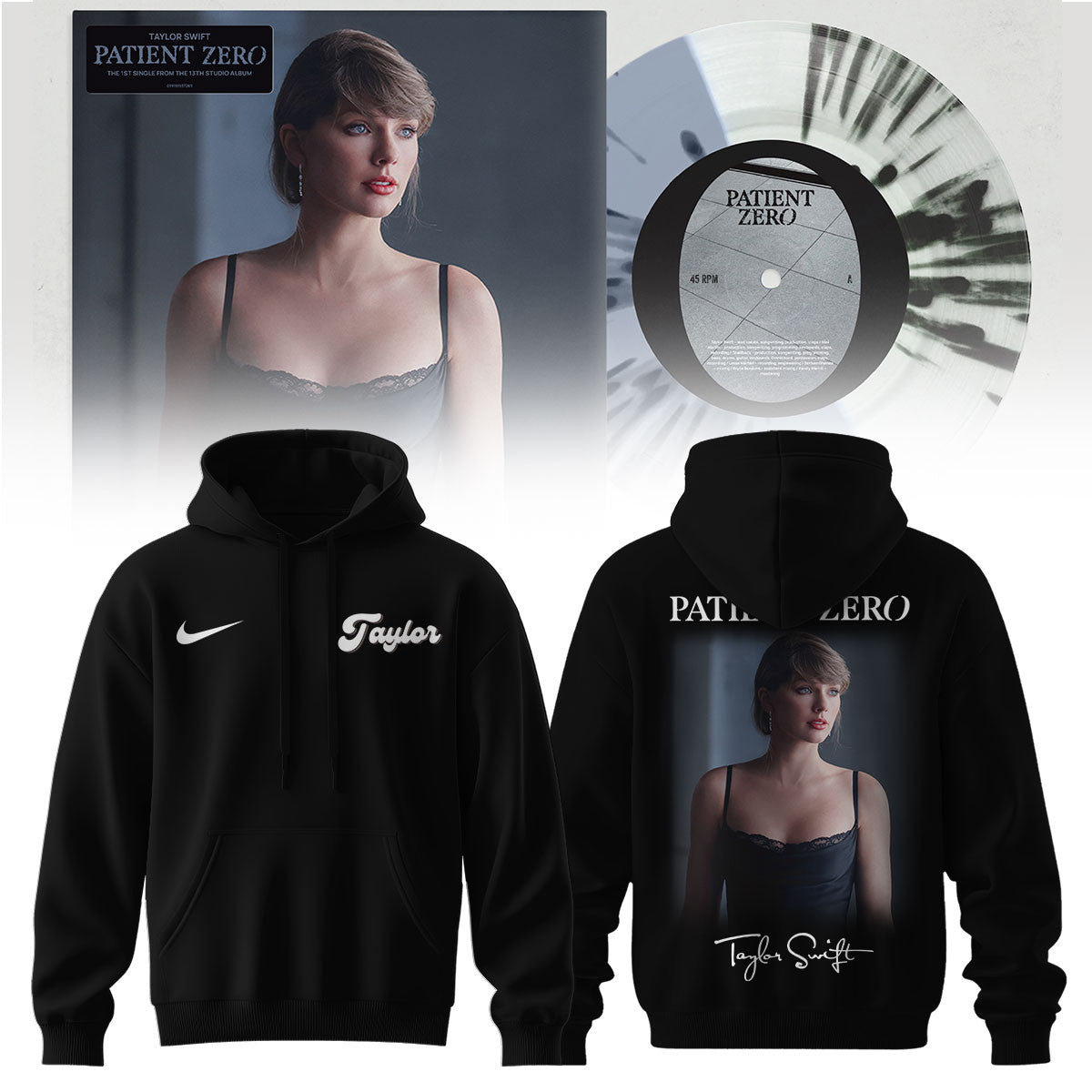Taylor Swift Patient Zero 2026 Signature Hoodie Taylor Swift Apparel Gifts For Music Lovers - Foxy23shop