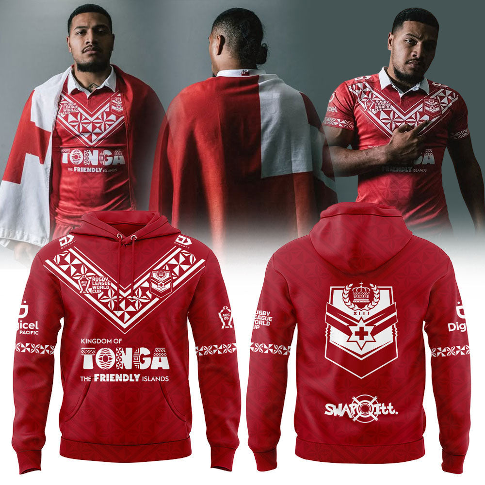 Tonga Rugby League 2026 World Cup Hoodie Tonga National Rugby Team Apparel - Foxy23shop