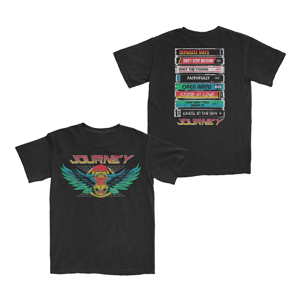 Journey Merch 2026 Final Frontier Tour Tape Deck T-Shirt Great Gifts For Rock Fans - Foxy23shop
