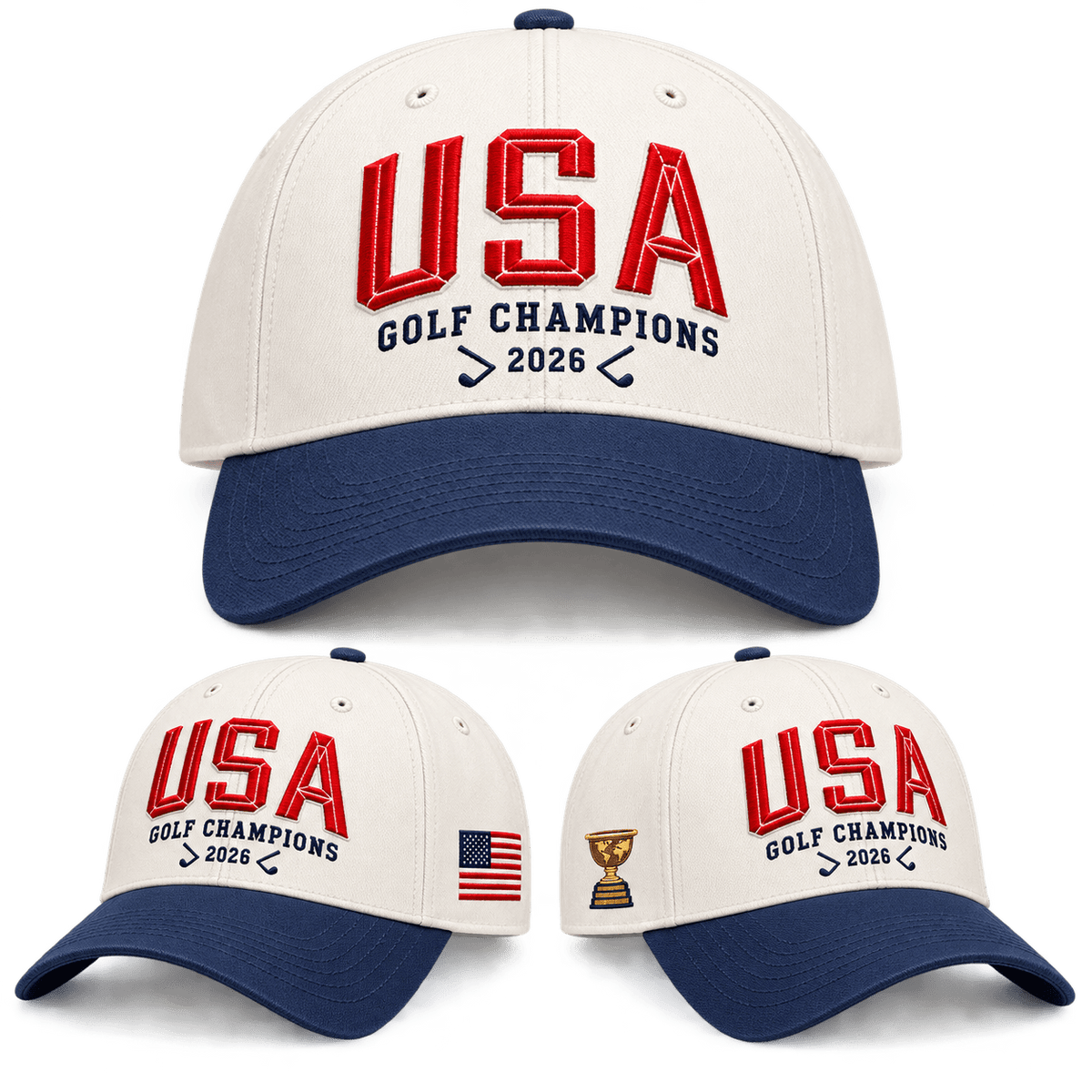 Team USA Golf Victory Hat 2026 US Presidents Cup Champions Baseball Cap Fan Gift - Foxy23shop