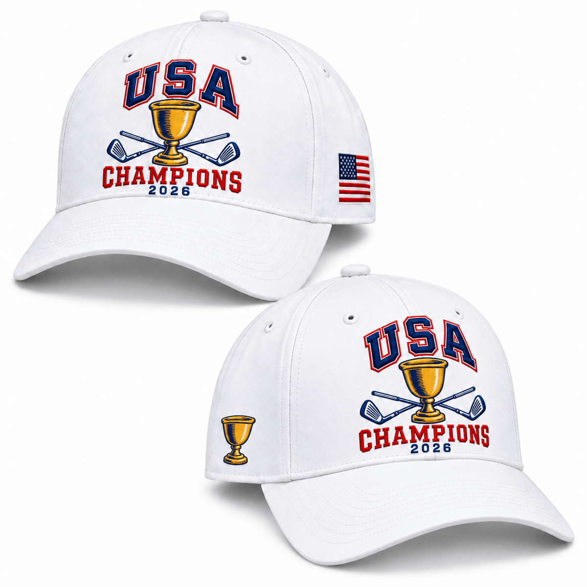 USA Presidents Cup Champions 2026 Trophy Hat US Presidents Cup 2026 Cap Gift For Fans - Foxy23shop