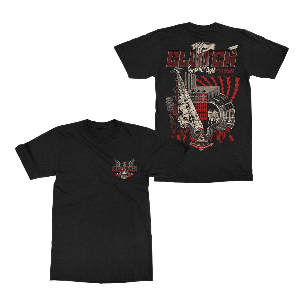 Clutch Merch Animal Farm Black T-Shirt Presents For Clutch Fans - Foxy23shop