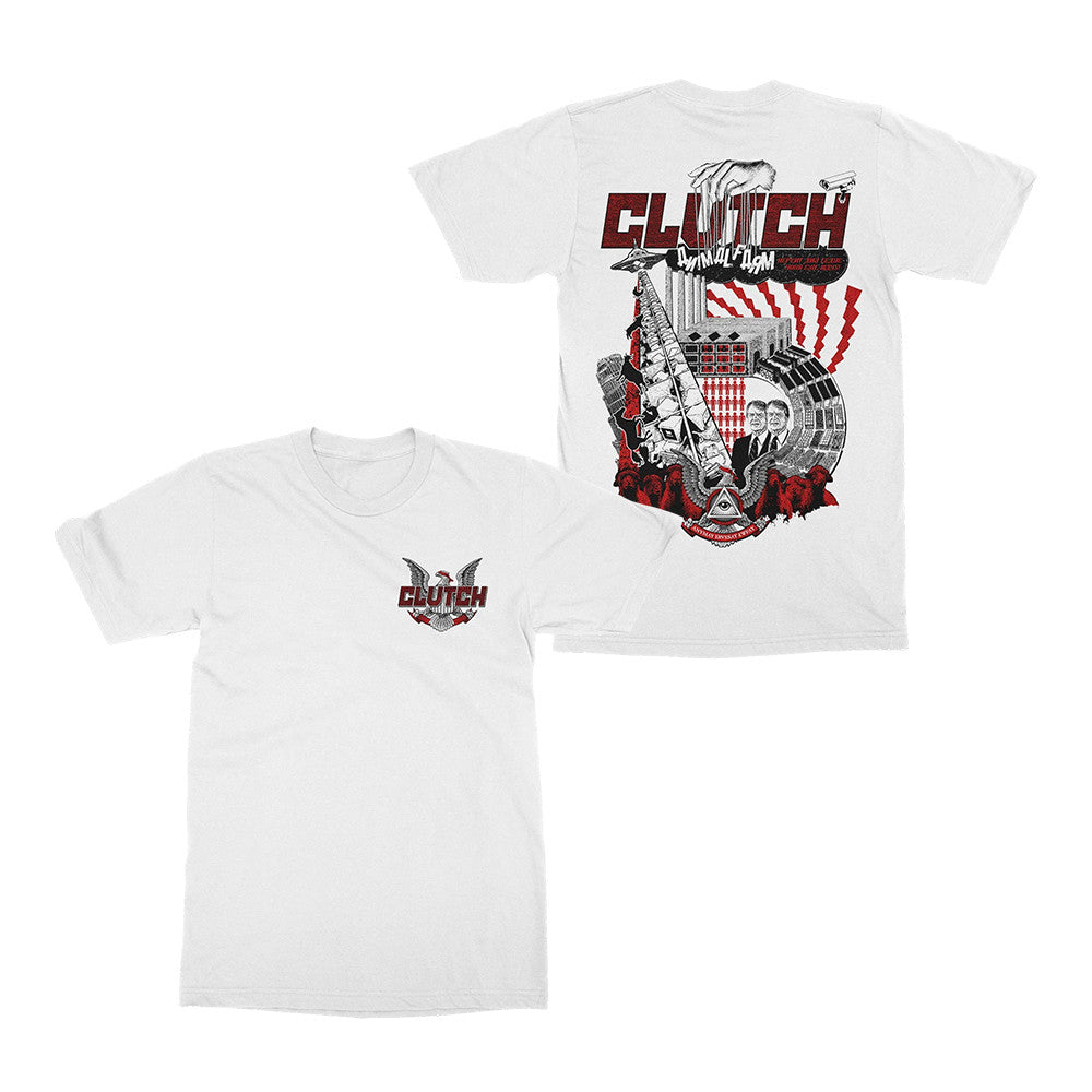 Clutch Merch Animal Farm White T-Shirt Gifts Ideas For Clutch Lovers - Foxy23shop