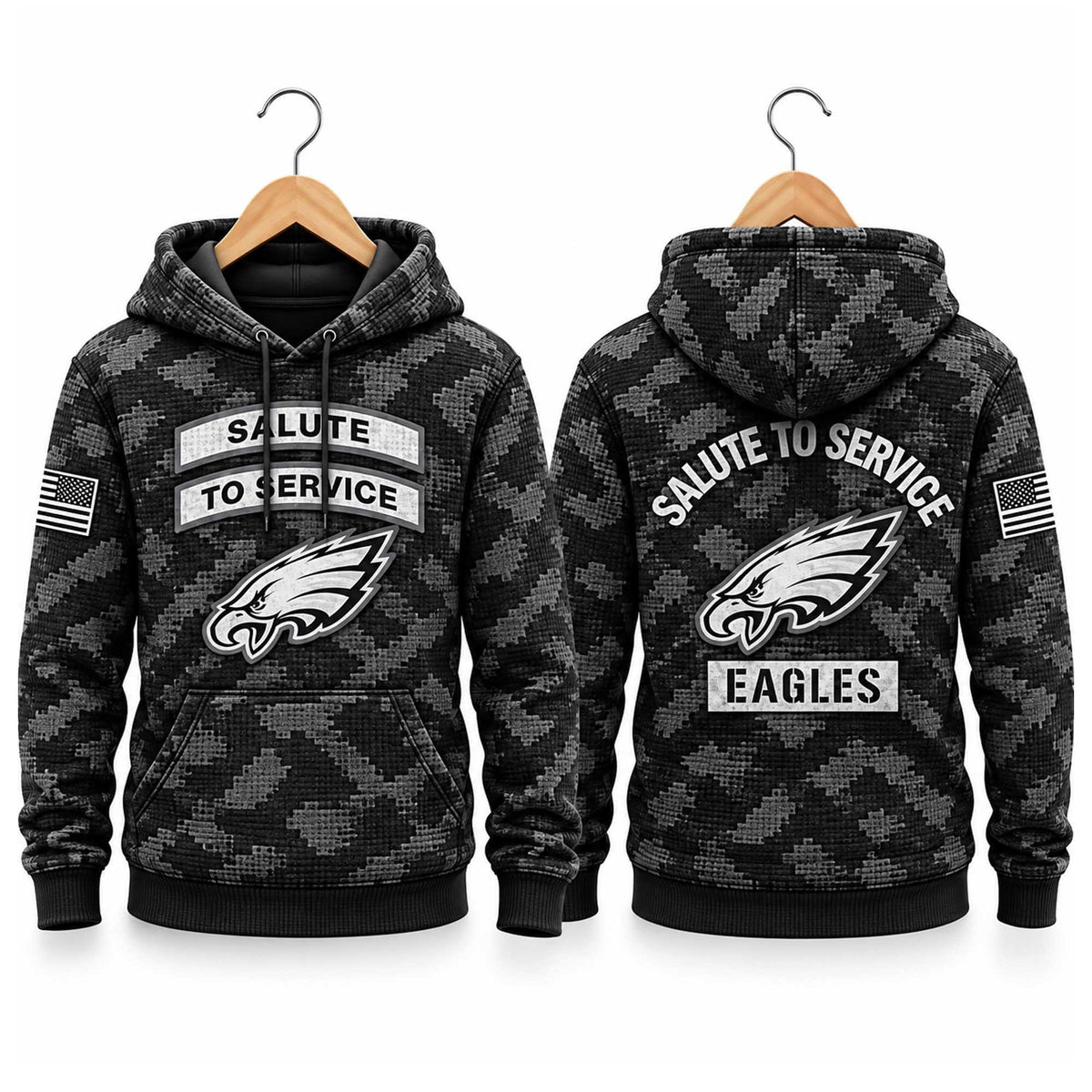 Philadelphia Eagles Salute To Service 2026 NFL Hoodie Philadelphia Eagles Apparel Fan Gear - Foxy23shop