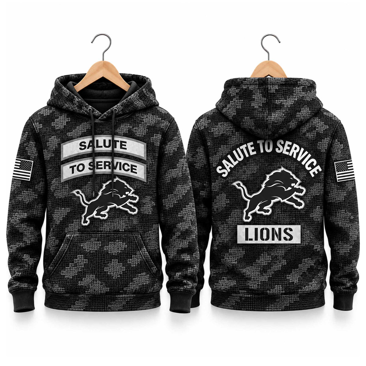 Detroit Lions Salute To Service 2026 NFL Hoodie Detroit Lions Merch Gifts For One Pride - Foxy23shop