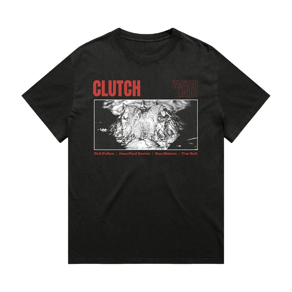 Clutch Merch Wasted Lands Black T-Shirt Clutch Clothing Music Lover Gifts - Foxy23shop