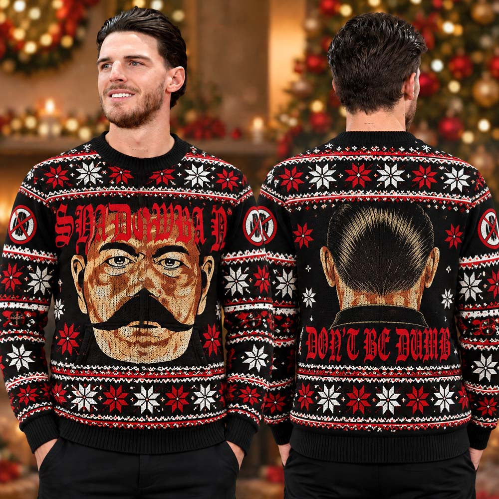 Asap Rocky Don't Be Dumb Shadowban Ugly Christmas Sweater Asap Rocky Merch Xmas Gifts For Rock Lovers - Foxy23shop