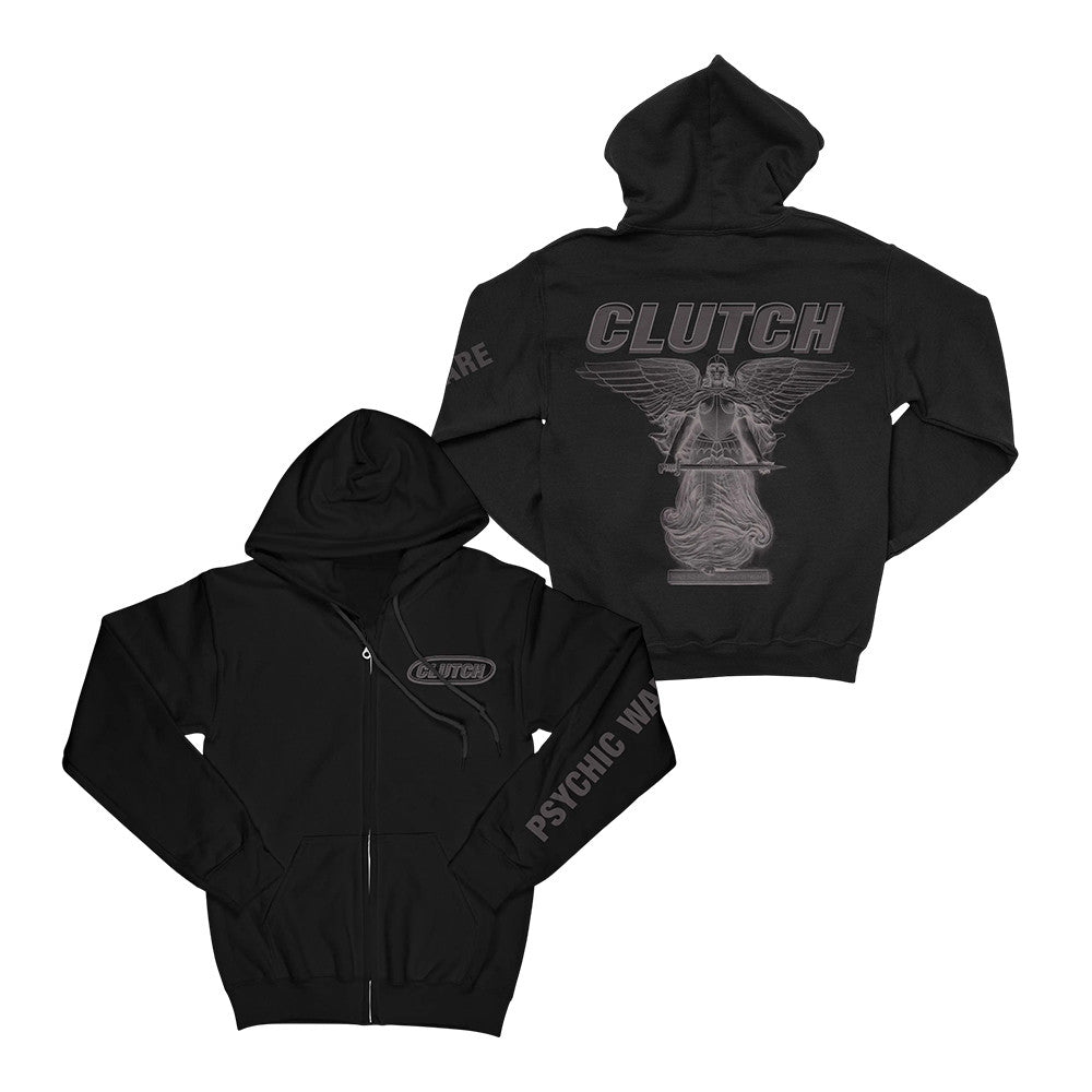 Clutch Merch Psychic Warfare Negative Zip Hoodie Clutch Apparel Rock Fan Gift - Foxy23shop