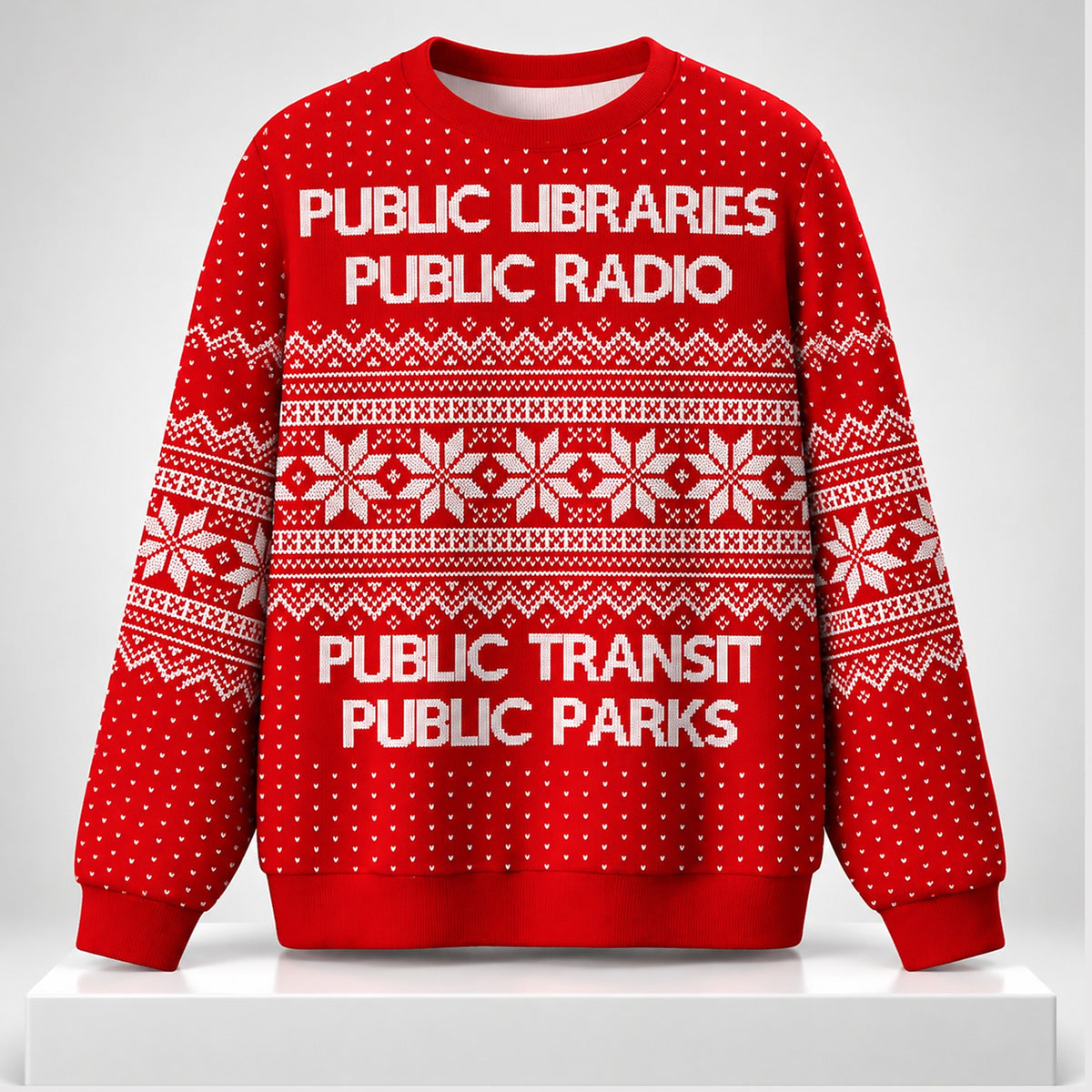 Public Libraries Public Radio Christmas 2026 Ugly Sweater Christmas Apparel Xmas Gift For Bookish - Foxy23shop
