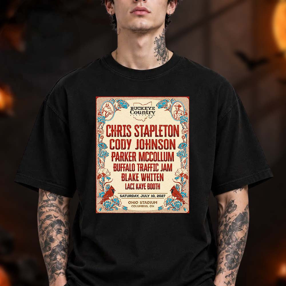 Chris Stapleton Columbus OH Event T-Shirt Chris Stapleton Merch Cool Gifts For Music Lovers - Foxy23shop