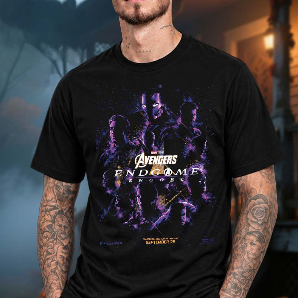 Avengers Endgame Encore Poster T-Shirt Avengers Merch Gifts For Super Hero Lovers - Foxy23shop