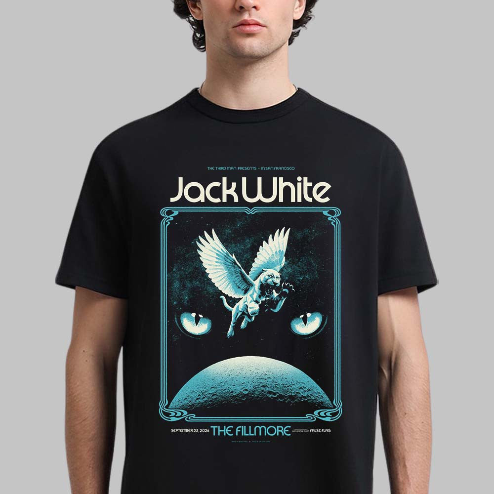 Jack White San Francisco CA 2026 Show Poster T-Shirt Jack White Merch Gift Ideas For Fans - Foxy23shop