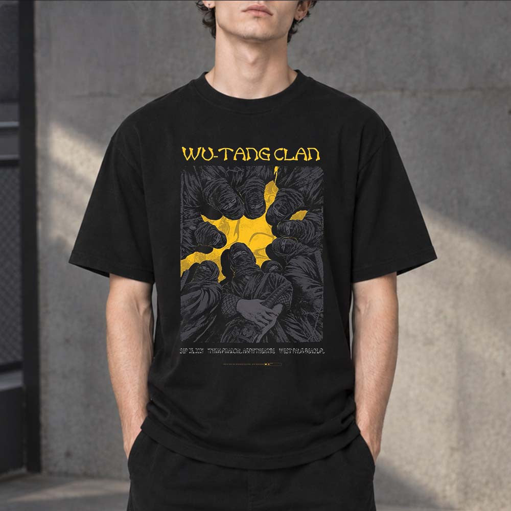 Wu Tang Clan West Palm Beach FL 2026 Event Poster T-Shirt Wu Tang Clan Clothing Present For Fans - Foxy23shop