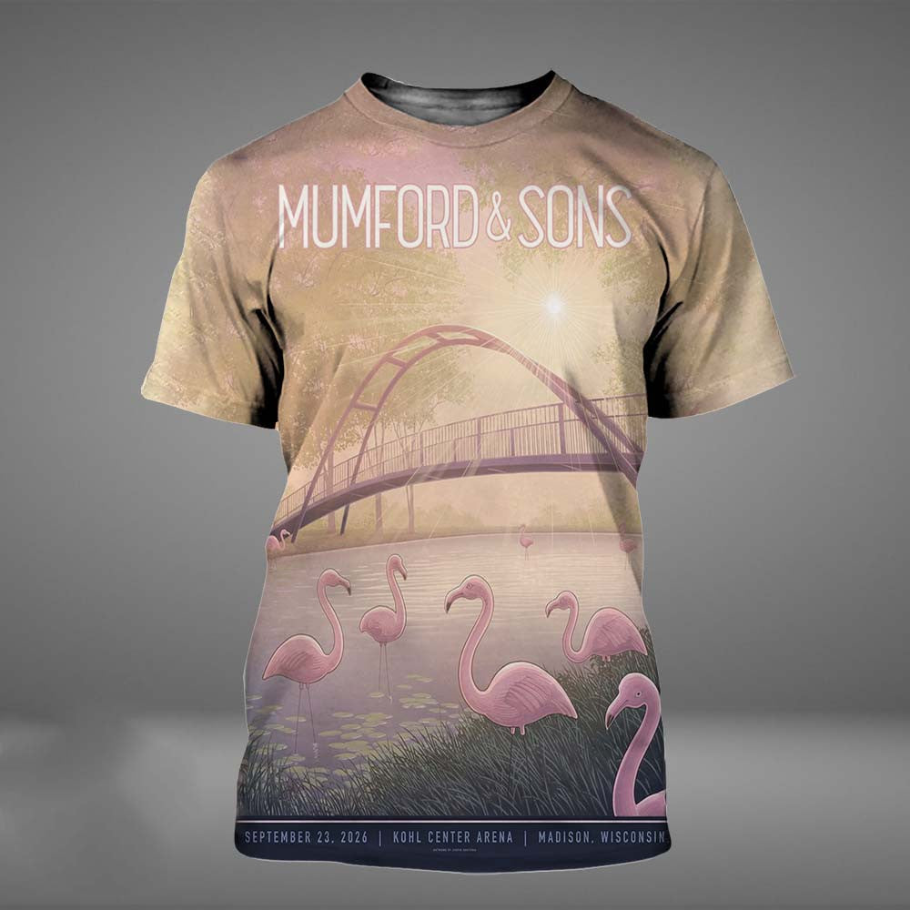 Mumford And Sons Madison Wisconsin 2026 Event Poster T-Shirt Mumford And Sons Merch Rock Lover Gifts - Foxy23shop