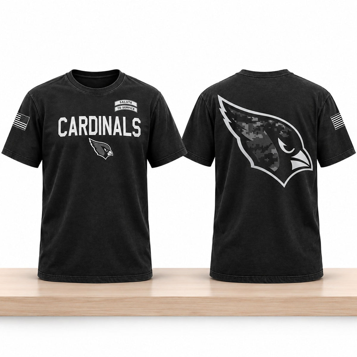 Arizona Cardinals 2026 Salute To Service T-Shirt 2026 NFL Gamday Outfits - Foxy23shop