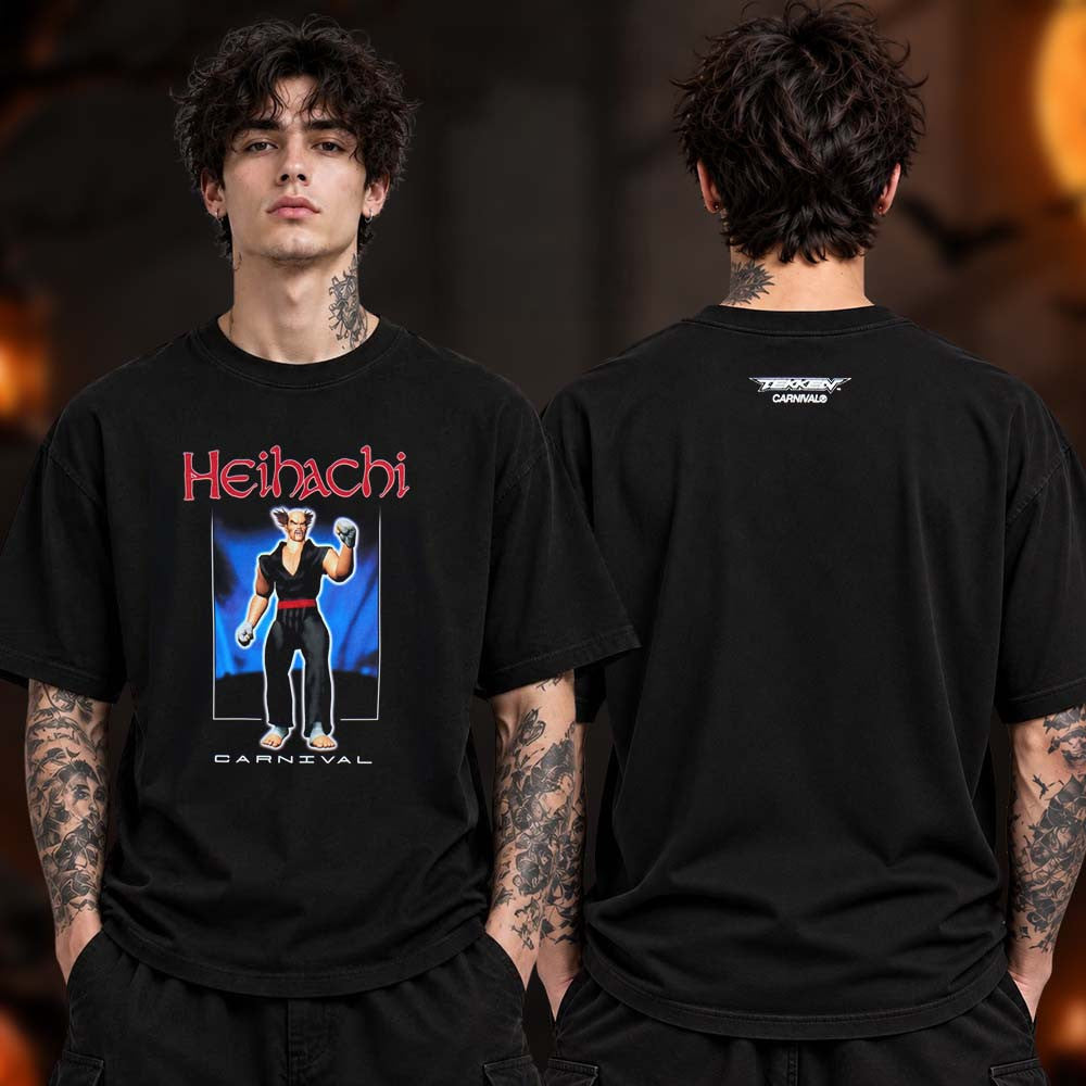 Carnival x Tekken Merch Heihachi Mishima T-Shirt Best Presents For Gaming Lovers - Foxy23shop