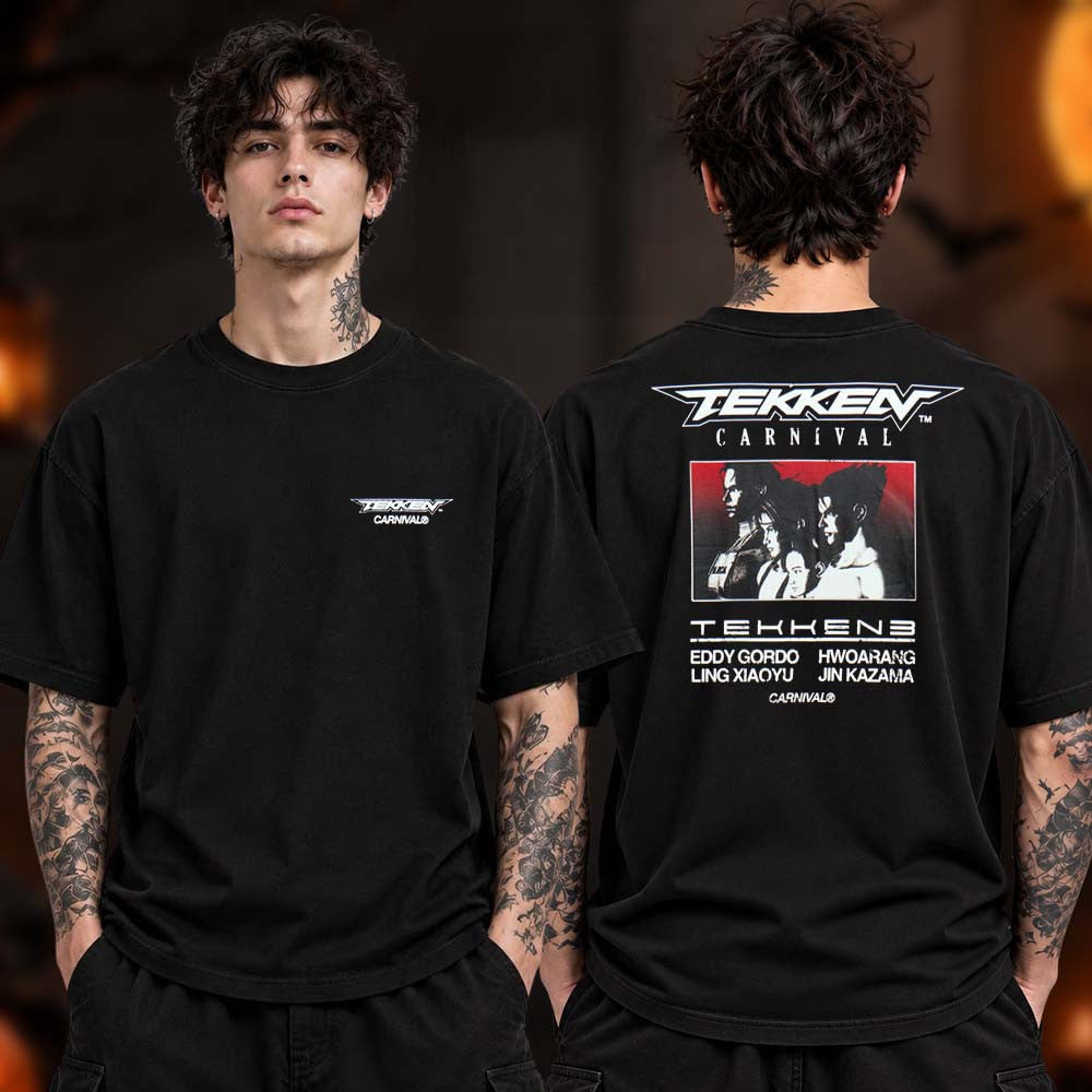 Carnival x Tekken Merch Tekken 3 All Stars T-Shirt Gifts For Gamers - Foxy23shop