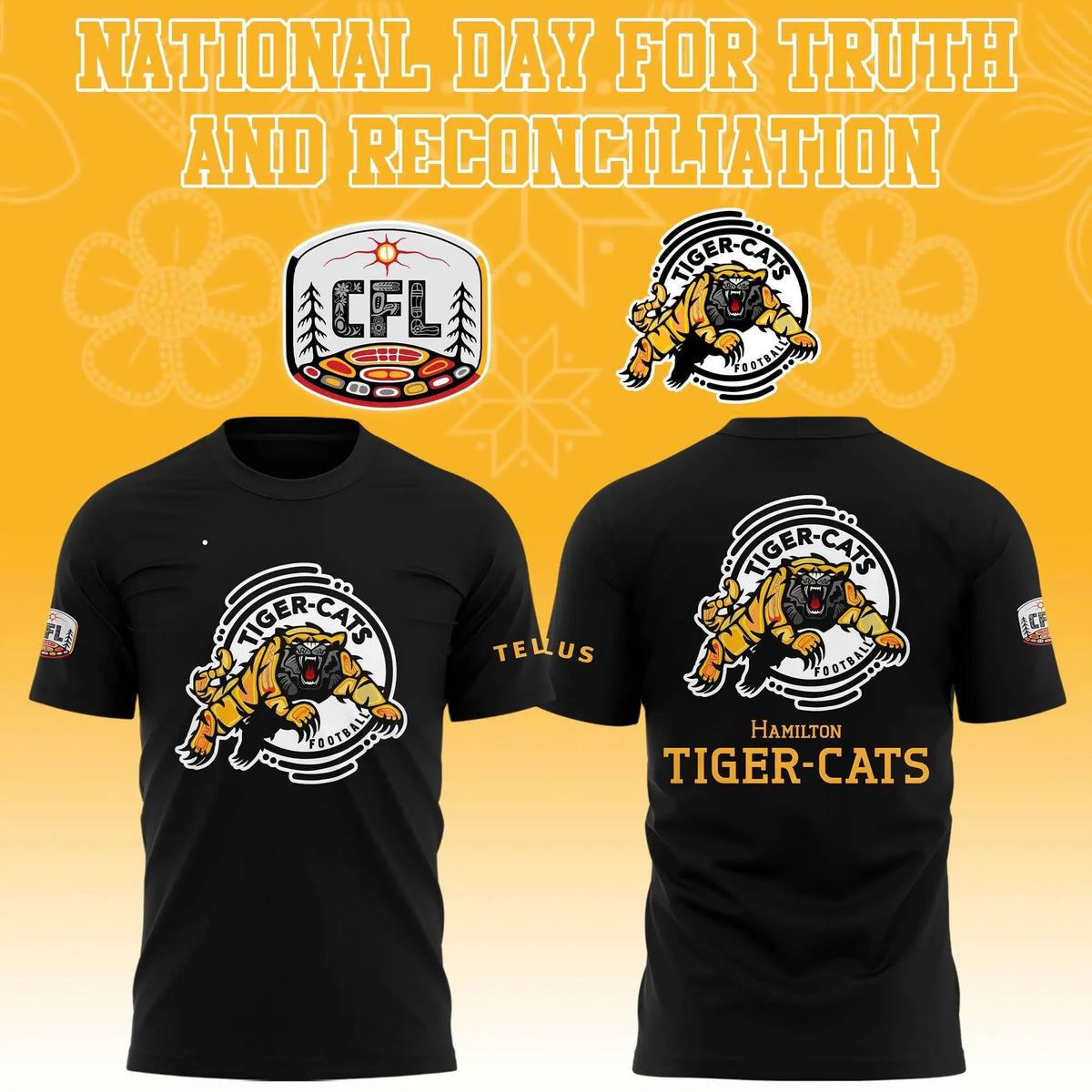 Hamilton Tiger Cats National Day for Truth And Reconciliation T-Shirt Hamilton Tiger Cats Merch Gifts For Fans - Foxy23shop
