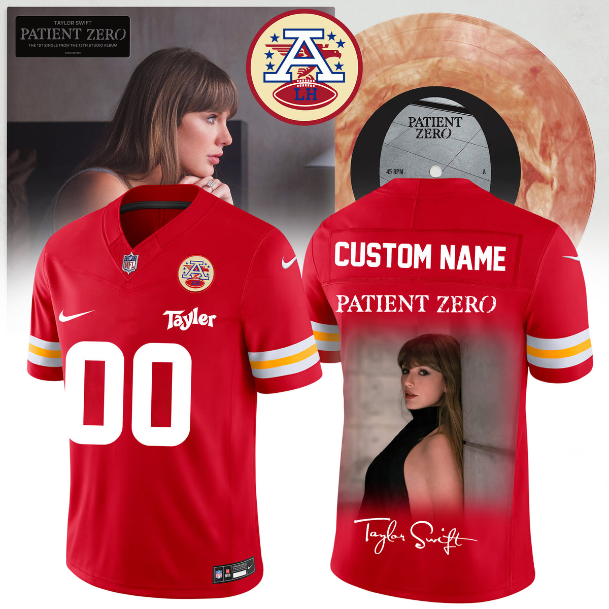 Custom Taylor Swift Merch Patient Zero The Life Of A Showgirl Jersey Gifts For Swifties - Foxy23shop