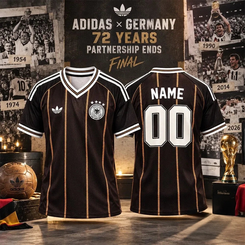 Germany 72 Years Partnership Ends Final Football Jersey Gifts For Fans - Foxy23shop