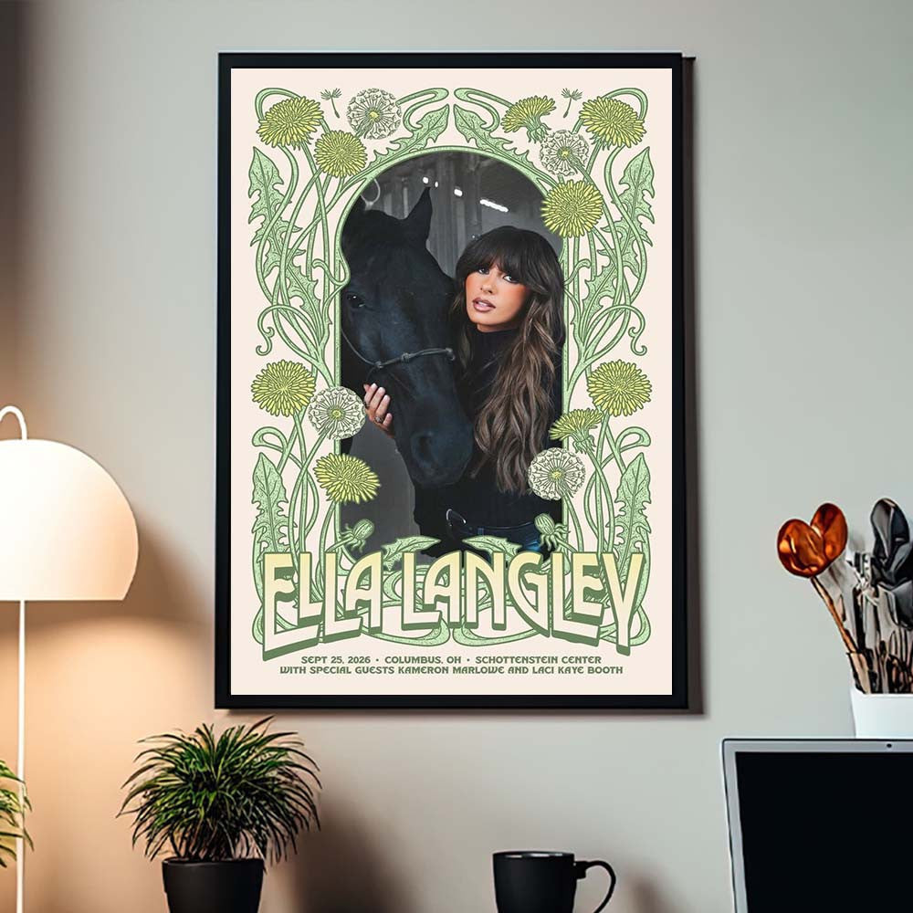 Ella Langley Columbus OH 2026 Event Poster Ella Langley Merch Gifts Idea For Music Lovers - Foxy23shop