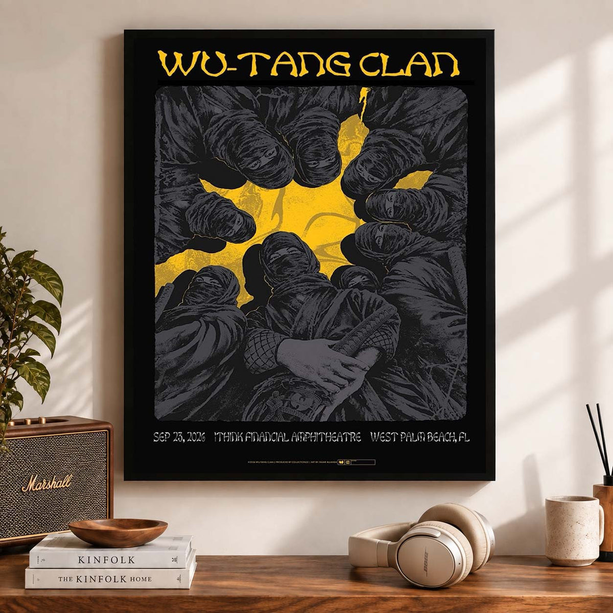 Wu Tang Clan West Palm Beach Florida 2026 Event Poster Best Wall Decor Wu Tang Clan Fan Gift - Foxy23shop