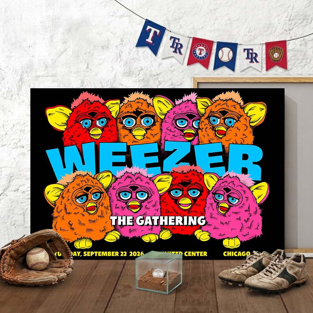 Weezer Chicago IL Event Canvs Best Wall Decor Presents For Weezer Lovers - Foxy23shop