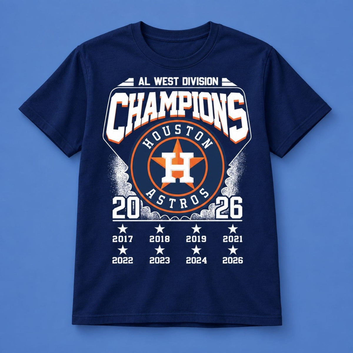 Houston Astros AL West Champions T-Shirt Houston Astros Merch Best Gifts For Baseball Lovers - Foxy23shop