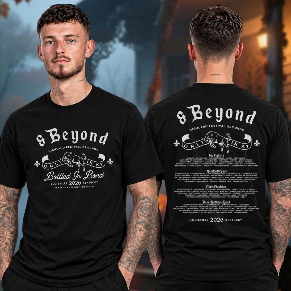 Bourbon And Beyond Festival 2026 Merch Bull Banner Line Up T-Shirt Gifts For Boyfriend - Foxy23shop