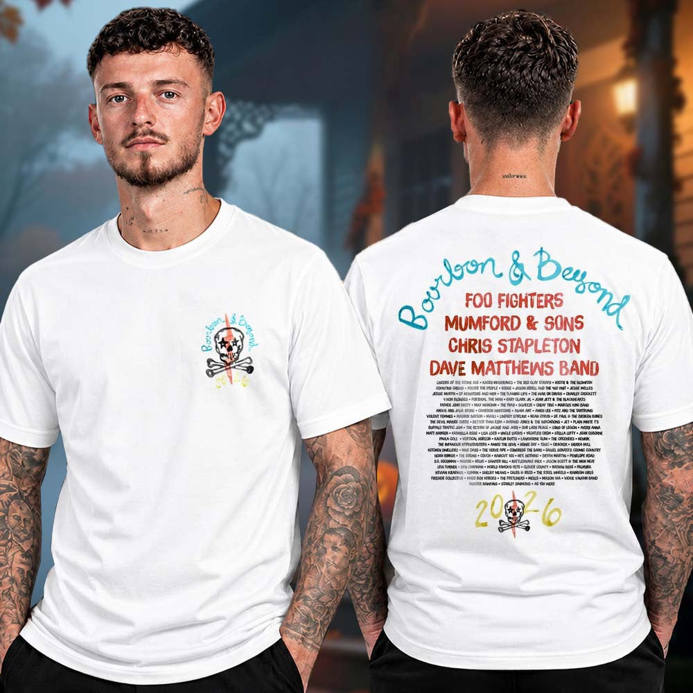 Bourbon And Beyond Festival 2026 Merch Stardust Skull Line Up T-Shirt Presents For Music Lovers - Foxy23shop
